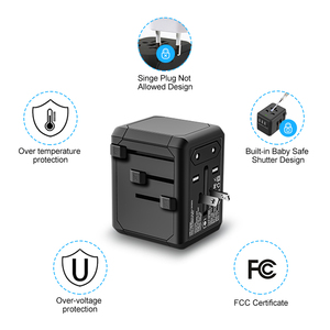 Produits tendance sur <span class=keywords><strong>Amazon</strong></span> Adaptateurs d'alimentation internationaux 4 USB C PD30W Prises de charge rapide Prises <span class=keywords><strong>Adaptateur</strong></span> de voyage universel - Product Image 5