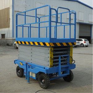 Plataforma elevadora de tijera eléctrica tipo tracción, plataforma elevadora autopropulsada barata, elevación autopropulsada de alta calidad - Product Image 2