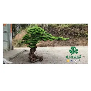 Zhenxin Qi 공예 야외 장식 소나무 바늘 분기 인공 소나무 크리스마스 나무