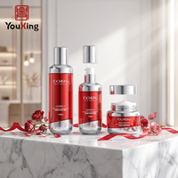 Contenant cosmétique haut de gamme en plastique ABS double couche 50g avec pompe pour crème et lotion, sérigraphié pour flacons de soin, lotion et sérum
