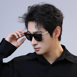 Nuevas gafas de sol polarizadas retro para hombre, montura negra, plástico, metal, UV400, tipo 3, lentes para conducir, ciclismo, deportes al aire libre - Product Image 2