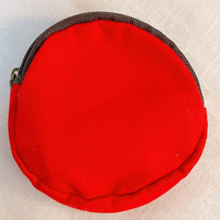 Sac à monnaie rond en toile de coton personnalisé pour femme, mini porte-monnaie avec fermeture éclair, pochette de rangement pour clés et porte-carte d'identité, sac cadeau