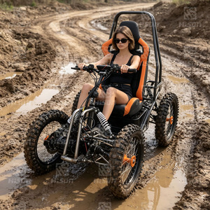 Scooter électrique tout-terrain 4x4 de 20 pouces avec suspension intégrale inclinable, chariot de chasse et de transport tout-terrain à 4 roues pour la neige - Product Image 2
