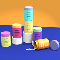 Pot de luxe en PET couleur bouchon coloré pour crème lotion cosmétique et emballage alimentaire sérigraphie bouteille et boîte en papier