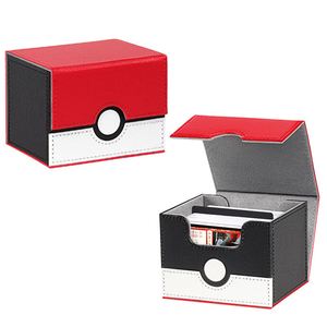 Caja de Cartas Personalizada FX con Capacidad para Más de 100 Cartas, Caja de Cartas TCG Horizontal con Diseño de Pokebola, Compatible con Cartas de Magic the Gathering Commander - Product Image 1