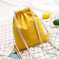 Sac à cordon réutilisable écologique avec logo personnalisé, en toile imprimée, taille et couleur personnalisables pour une utilisation promotionnelle ou pour le shopping