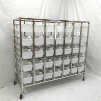 Rongeur Lab Cage Rat Rack En Acier Inoxydable Lab Rack Souris Élevage Baignoires Rack