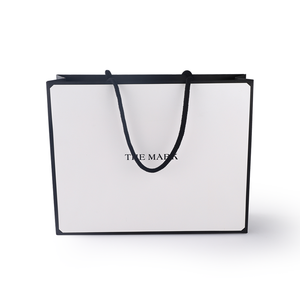 Sacs à provisions en papier personnalisés avec poignée et logo vente en gros - Product Image 2