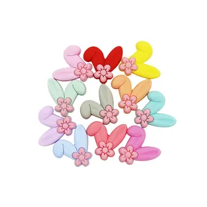 Flower ears novel fashion focus beads silicone wholesale jewelry ballpoint pen beaded accessories