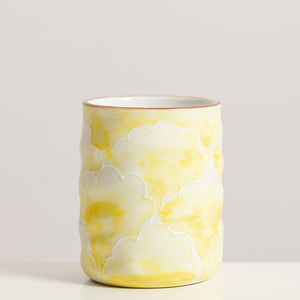 Taza de Té Pintada a Mano en Oferta, Platillo de Cerámica con Relieve, Juego de Café con MOQ Bajo - Product Image 4