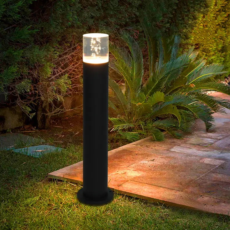 Poller Licht Rasen Licht Poller Design Acryl Schatten modernen einfachen Stil Aluminium Körper COB 5W LED Outdoor Garten Poller Licht