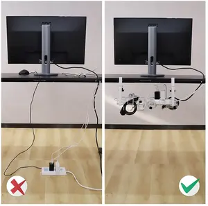 Vassoio per la gestione dei <span class=keywords><strong>cavi</strong></span> Rack per la gestione dei <span class=keywords><strong>cavi</strong></span> vassoio per <span class=keywords><strong>cavi</strong></span> da <span class=keywords><strong>scrivania</strong></span> con Organizer per <span class=keywords><strong>cavi</strong></span> e Organizer per <span class=keywords><strong>cavi</strong></span> da <span class=keywords><strong>scrivania</strong></span> - Product Image 6