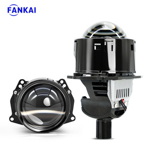 FANKAI ไฟหน้า LED 3 นิ้ว ลำแสงคู่ 62W H4 6000K สำหรับการอัพเกรดรถยนต์ - Product Image 1