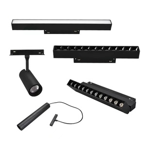 Diseño moderno 48V Pista magnética LED Foco lineal 12W 20W 30W Serie de rejilla plegable para dormitorio Villa Certificado ETL - Product Image 3