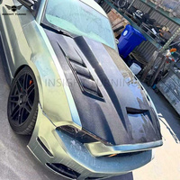 Kit carrosserie en carbone sec de haute qualité compatible avec Ford Mustang S197 2011-2014, mise à niveau vers le design TF, pare-chocs, capot