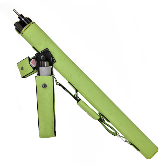 TGB-A-2H-5 Professional Pool Cue Case 1/2 Rod Box 1 Butt and 1 Shaft 2 Holes Waterproof Design Custom Options Billiards PU