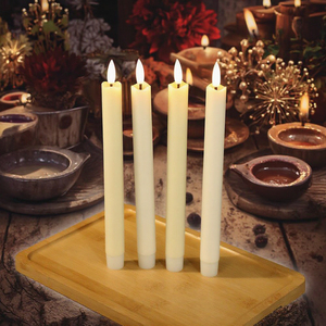 3D Flameless Led côn nến Pin hoạt động ủng hộ đám cưới với điều khiển từ xa và hẹn giờ để sử dụng nhà ramadan và Diwali - Product Image 2