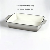 Ensemble de casseroles en fonte émaillée 5 pièces, compatible four, pour cuisinière à induction et gaz