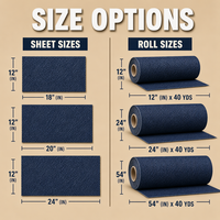 Feuille de cuir PU effet denim 12x24 pouces pour gravure laser, matériau artisanal en similicuir vierge pour projets DIY, vente en gros