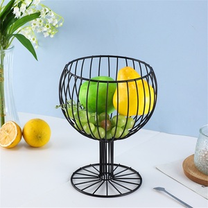 Corbeille à fruits en fer forgé laqué de style nordique, design classique, plateau portable pour aliments, capacité 0-1L, pour bonbons/produits secs domestiques - Product Image 3