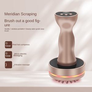 Elektrische Meridian <span class=keywords><strong>Brush</strong></span> Schoonheidssalon Rugmassageborstel Ontstopping Meridian USB Oplaadbaar Muziekfunctie Cervicale beenschraping - Product Image 3