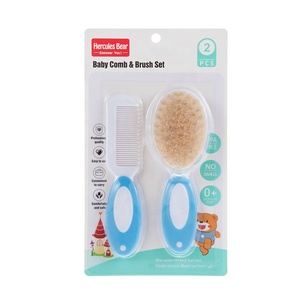 Venta al por mayor OEM bebé peine cepillo de plástico cepillo y peine bebé conjunto productos para el cuidado del cabello y la cabeza del bebé 9502 - Product Image 5