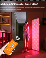 Panneau de thérapie LED infrarouge corporel complet RLPRO2000 de haute qualité, personnalisé ODM/OEM, avec support, application gratuite et logo personnalisable