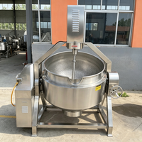 50L-1000L RVS stoom-, gas- en elektrische gejackete ketel met roerder, industriële machine voor het koken, mengen en maken van jam, saus en snoep