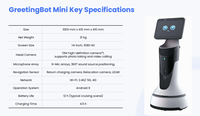 Robot Serveur Intelligent pour la Livraison de Repas en Libre-Service dans les Restaurants, Utilisation en Milieu Minier, Marque Qingdaosiboen, Poids 50kg, Garantie 6 Mois