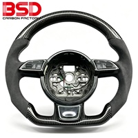 Volant sport en fibre de carbone forgée pour Audi A4L A6L Q8 TT R8 A1 A3 A4 A5 A6 B8 B8.5 S3 S4 S5 S6 S7 RS3 RS4 RS5 RS6 RS7 S8