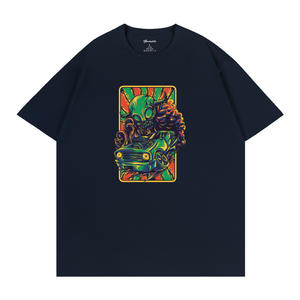 Camiseta de Algodón para Hombre Q221, Manga Corta, Transpirable, Cuello Redondo, Estilo Casual - Product Image 3