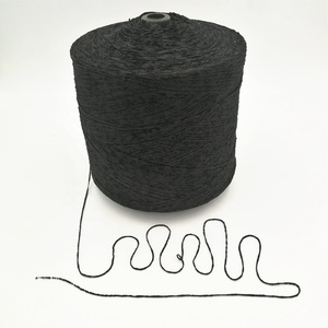 Sỉ sợi len nhung polyester 100% màu vàng óng, chất liệu len thô dệt tay làm khăn móc, túi đựng - Product Image 3