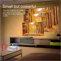 Mini projecteur LED Q11 portable HD 1080P pour cinéma maison, sans fil, avec haut-parleurs intégrés, format de poche, compatible smartphone