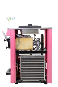 Máquina de Hielo de Sobremesa WICE de Bajo Costo con 2+1 Sabores y Tanques de 10L, de Alta Eficiencia para Restaurantes o Cafeterías - Product Image 2