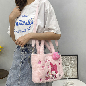 Kawaii sanrios nhồi Túi xách tay dễ thương cinnamorolls giai điệu của tôi kuromis thiết kế cô gái Vai Túi Hello <span class=keywords><strong>KT</strong></span> Kitties túi xách sang trọng - Product Image 4