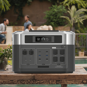 Centrale Électrique Mobile Personnalisée 2200W 2048Wh avec Contrôleur MPPT, Grande Capacité de Stockage d'Énergie Extérieure et Onduleur à Onde Sinusoïdale Pure - Product Image 4