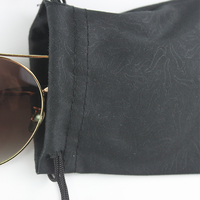 Pochette en microfibre anti-rayures avec cordon de serrage, sac de protection pour lunettes, motif personnalisé en relief, pochette de rangement pour bijoux