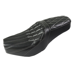 Siège de remplacement noir rayé en losanges pour moto Honda CMX Rebel 500 2017-2023, siège conducteur et passager avant et arrière <span class=keywords><strong>REBEL500</strong></span> - Product Image 1
