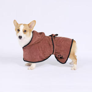 Peignoir personnalisé pour animaux de compagnie Absorbant Manteaux d'extérieur et serviette de bain/douche Produits pour animaux de compagnie en polyester grossiste - Product Image 3