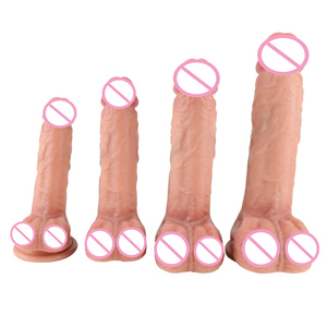 Künstlicher Penis Silikon Dildo 6 "/7''/8 ''/9'' S/<span class=keywords><strong>M</strong></span>/L/XL Weiche und bequeme realistische Textur Aussehen Sax Spielzeug für Frauen - Product Image 6