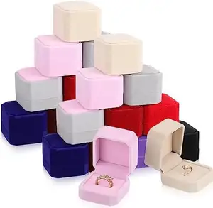 Promotion eco-friendly velvet jewelry box packaging wholesale