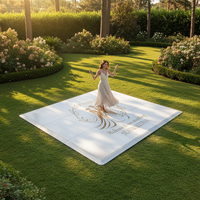 Plancher de danse portable de haute qualité 46,4 cm * 46,4 cm 30,48 * 30,48 cm pour mariages et événements.