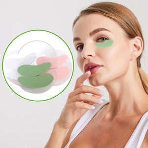 Custom Pink Reusable Silicone Pads Food Grade Sheet <b>Eye</b> <b>Mask</b> for Dry Skin Features Wrinkle Dark Circles Reduction Oem Supply - Product Image 4