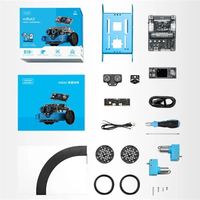 Kit de robotique STEM Makeblock MBot2 avec support pour débutants CyberPi, programmation Scratch Python, voiture télécommandée