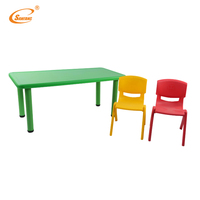 Ensemble Chaise et Bureau Scolaire en Plastique Moderne, Écologique, Durable et Réglable – Mobilier Commercial Simple pour Salle de Classe, Maison, Bureau, Chambre
