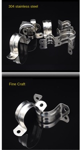 304 penjepit sadel pipa tipe <span class=keywords><strong>U</strong></span> cincin konduit klip tali berbentuk <span class=keywords><strong>U</strong></span> kaku baja tahan karat kualitas tinggi untuk pemasangan mendukung - Product Image 6