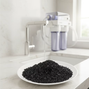 Charbon granulaire de coque de noix de coco 6-12 mesh, haute puissance d'adsorption, pureté 98%, produits chimiques pour le traitement de l'eau PAC Gold Chemical - Product Image 1