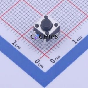 TPS645-1NA50 Tactile Switch Through hole Component (THT)-4P,6x6mm Switch 6mm 6mm 5mm 1000000 - Product Image 1