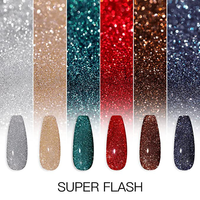 Bouteille de Gel pour ongles, accessoires pour Nail art, strass réfléchissants, fluorescents, brillants, pour la discothèque