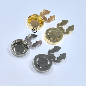 15Mm Có Thể Tháo Rời Clip Flatback Thạch Áo Sơ Mi Nút Bao Gồm Thân Thiện Với Môi Kim Loại Kết Hợp Nút Áo Khuy Măng Sét - Product Image 3
